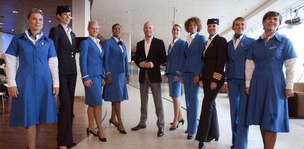 KLM:n uudet univormut