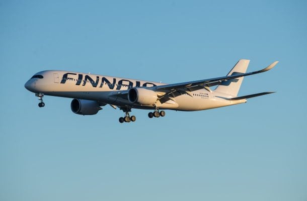 Finnairin Ensimmäinen A350 Xwb Kone Saapui Helsinki Vantaalle