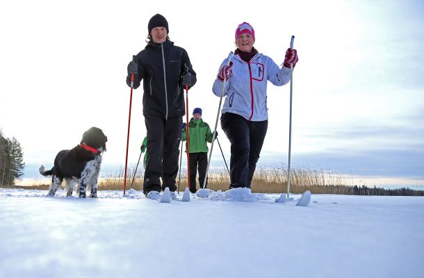 Hiihtäjät Kuopiossa